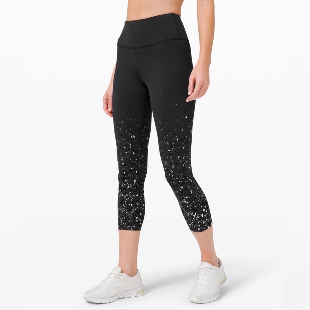 Lululemon Speed Wunder Mid Rise Crop 23" *Speckle Shine